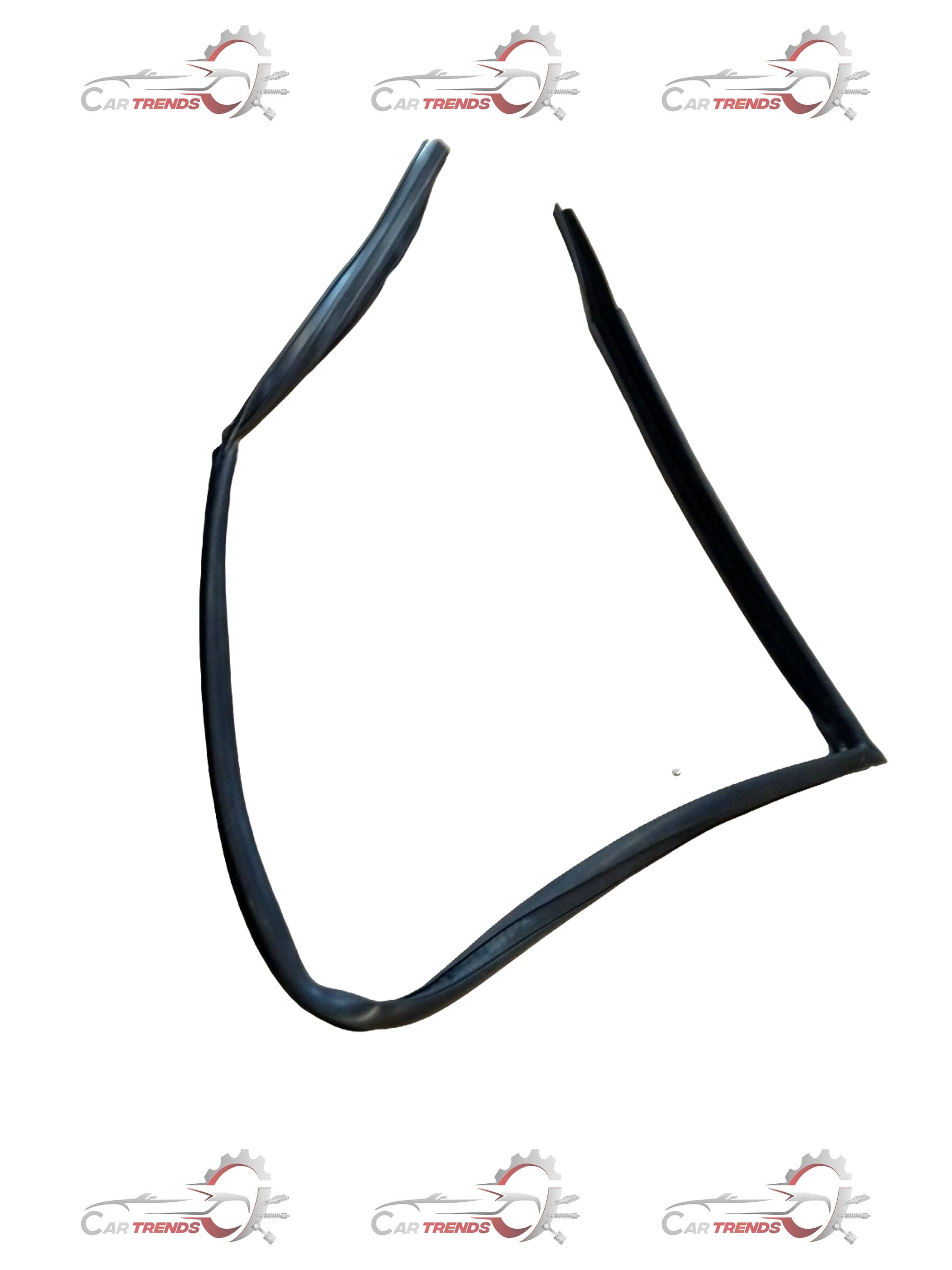 Mahindra Bolero front right door window glass seal by CarTrends, showing close-up of the rubber seal fitted around the window opening.