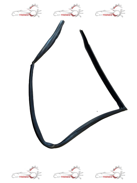Mahindra Bolero front right door window glass seal by CarTrends, showing close-up of the rubber seal fitted around the window opening.