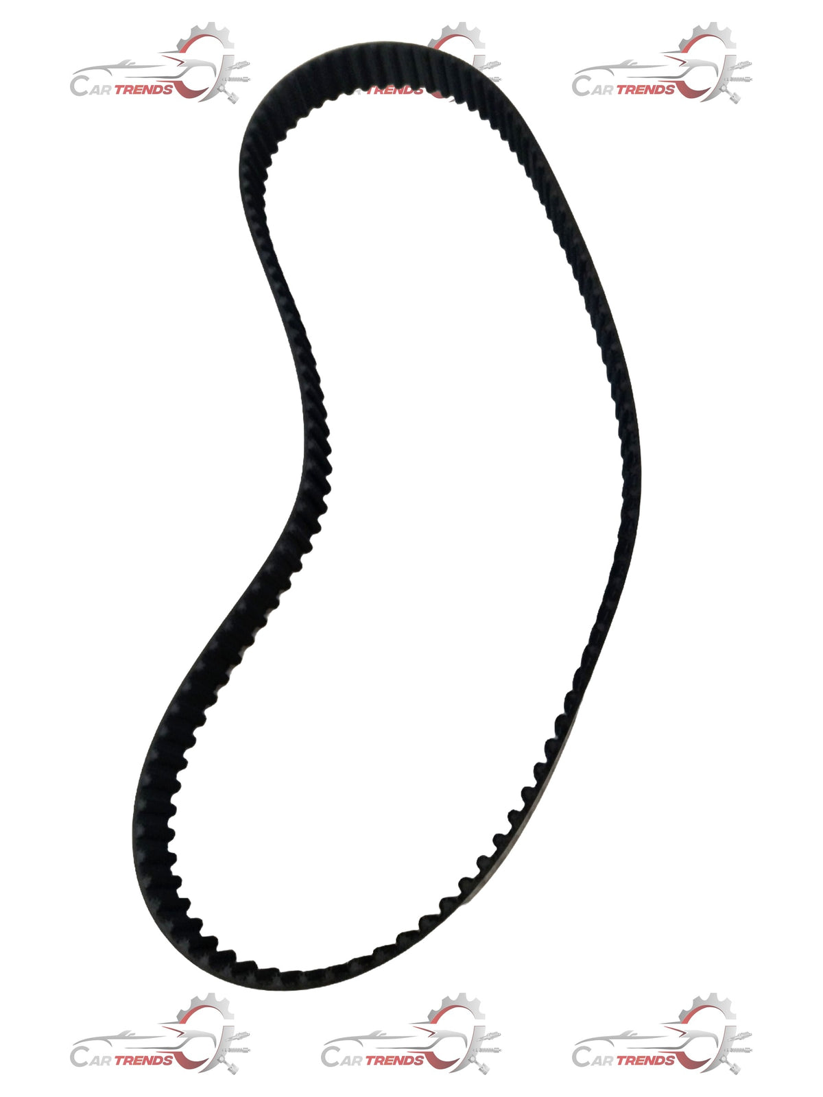 Tata spare parts timing belt 570705116303 showing close-up view with detailed textured rubber and belt teeth.