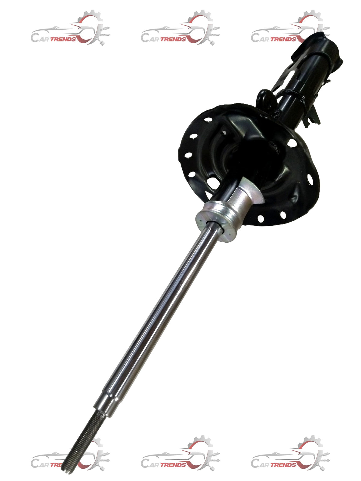 CarTrends WR-V LH front damper unit, automotive suspension component, shown in black with mounting details.