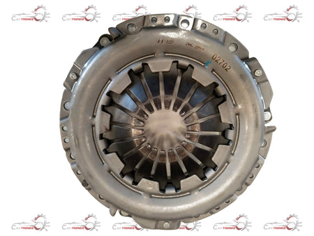 Hyundai i10/Santro 1.1 petrol pressure plate spare part, showing metallic component with bolt holes for clutch assembly.