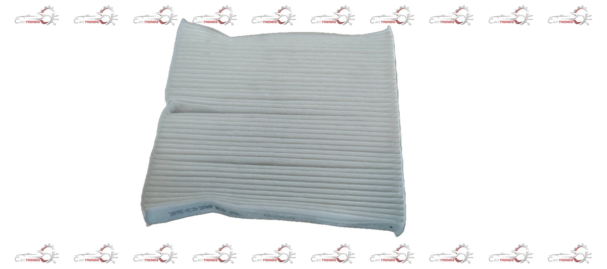 Honda ADVANCED PM2.5 filter #08R79PP5700, car air filter with black frame and pleated filter material for Honda vehicles.
