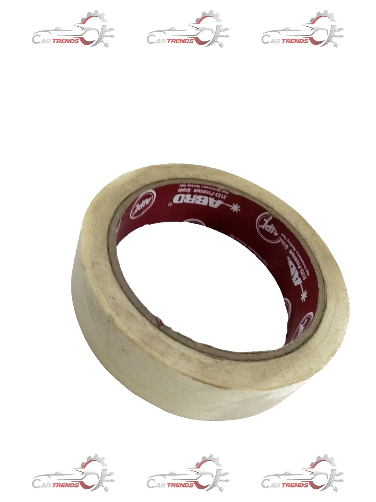 ABRO masking tape 3123, 24mm by 25m, showing the beige adhesive tape roll used for masking and painting projects.