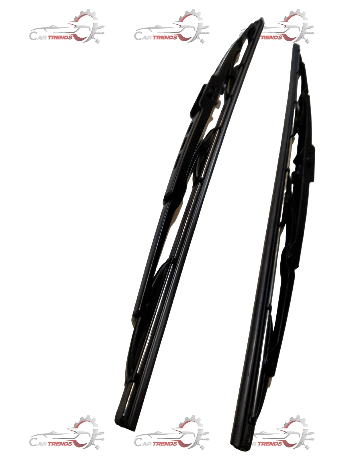 CARTRENDS 21-inch all-car wiper blade with black rubber and metal frame for clear visibility in various weather conditions.