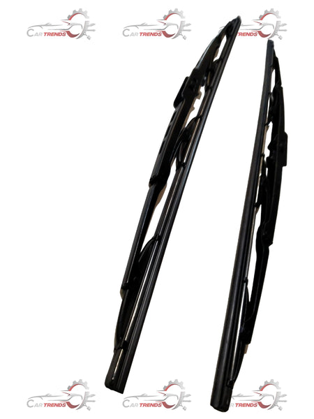 CARTRENDS 21-inch all-car wiper blade with black rubber and metal frame for clear visibility in various weather conditions.
