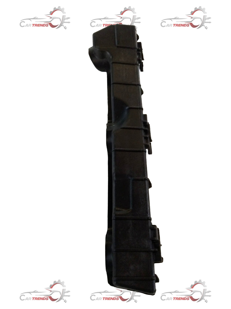 Hyundai Xcent right rear bumper bracket from CarTrends, spare auto part, shown in close-up view with mounting points.