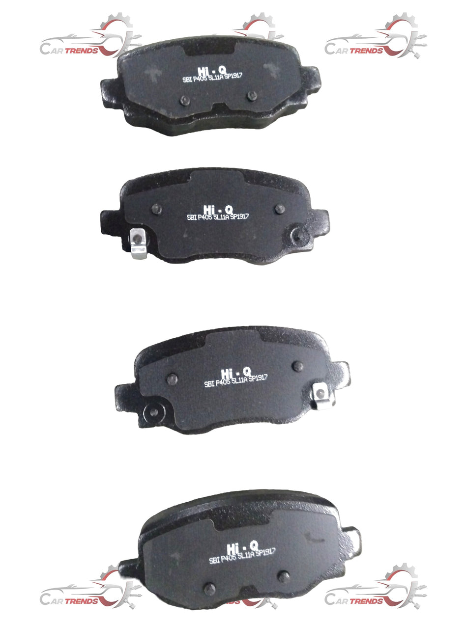 Front brake pad for Isuzu D MAX V CROSS by CarTrends, showing the new brake pad with metal backing and friction surface.