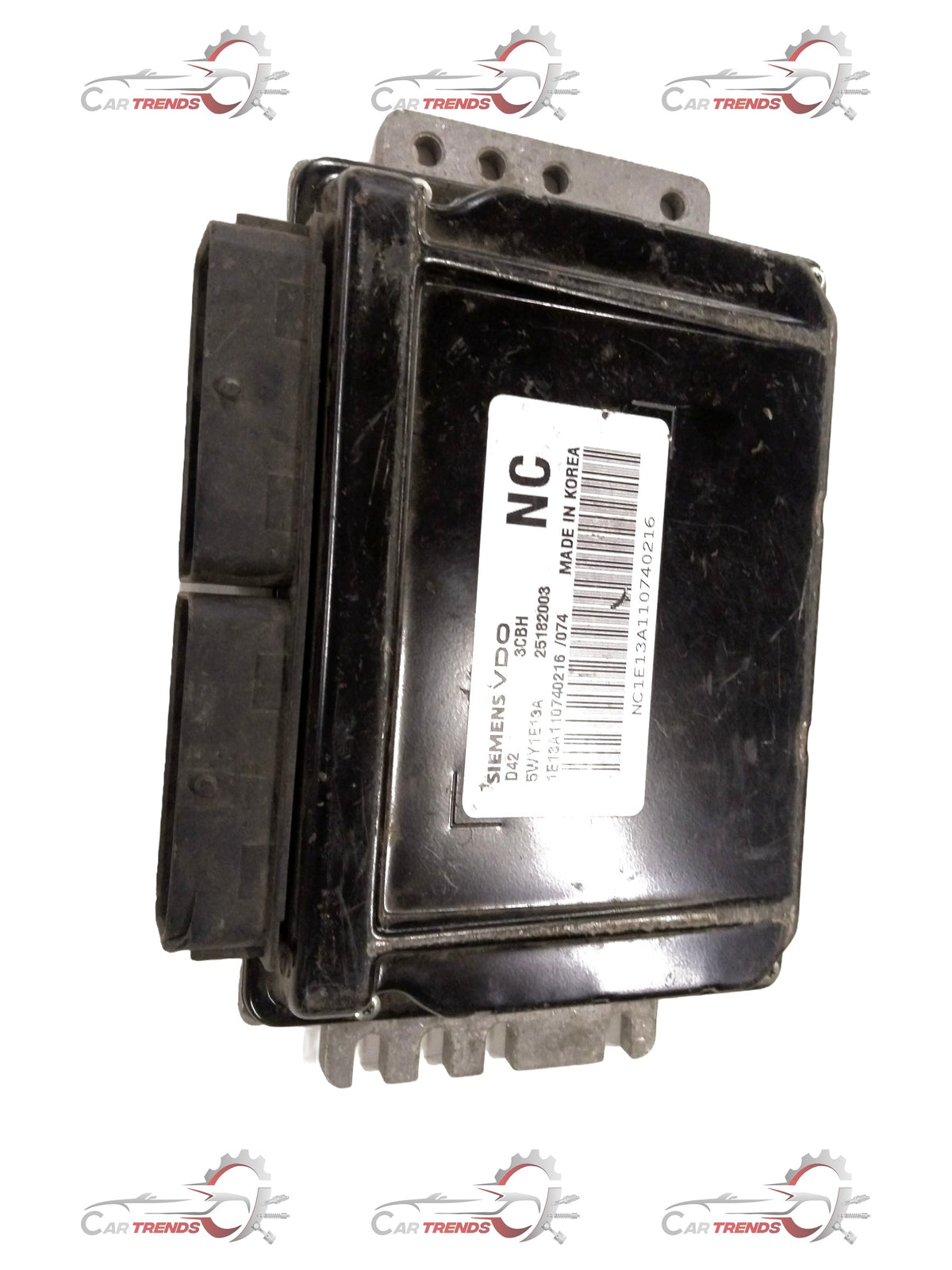 Chevrolet Aveo engine control module assembly by General Motors, showing the electronic control unit with wiring connections.