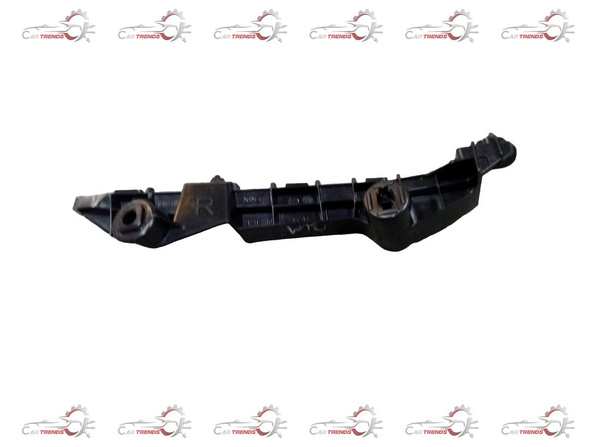 Maruti Suzuki bumper holder for Swift, WagonR, Alto, and Dzire models, RH side, shown in black with mounting features.