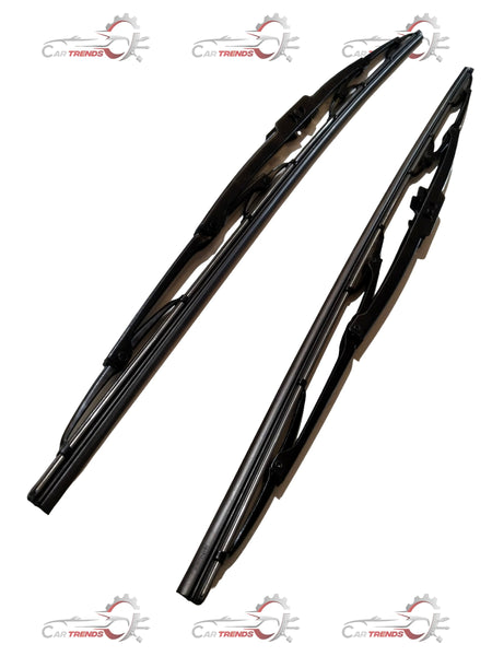 CARTRENDS 24-inch wiper blade for all cars, showing the durable rubber edge and metal frame for clear windshield wiping.