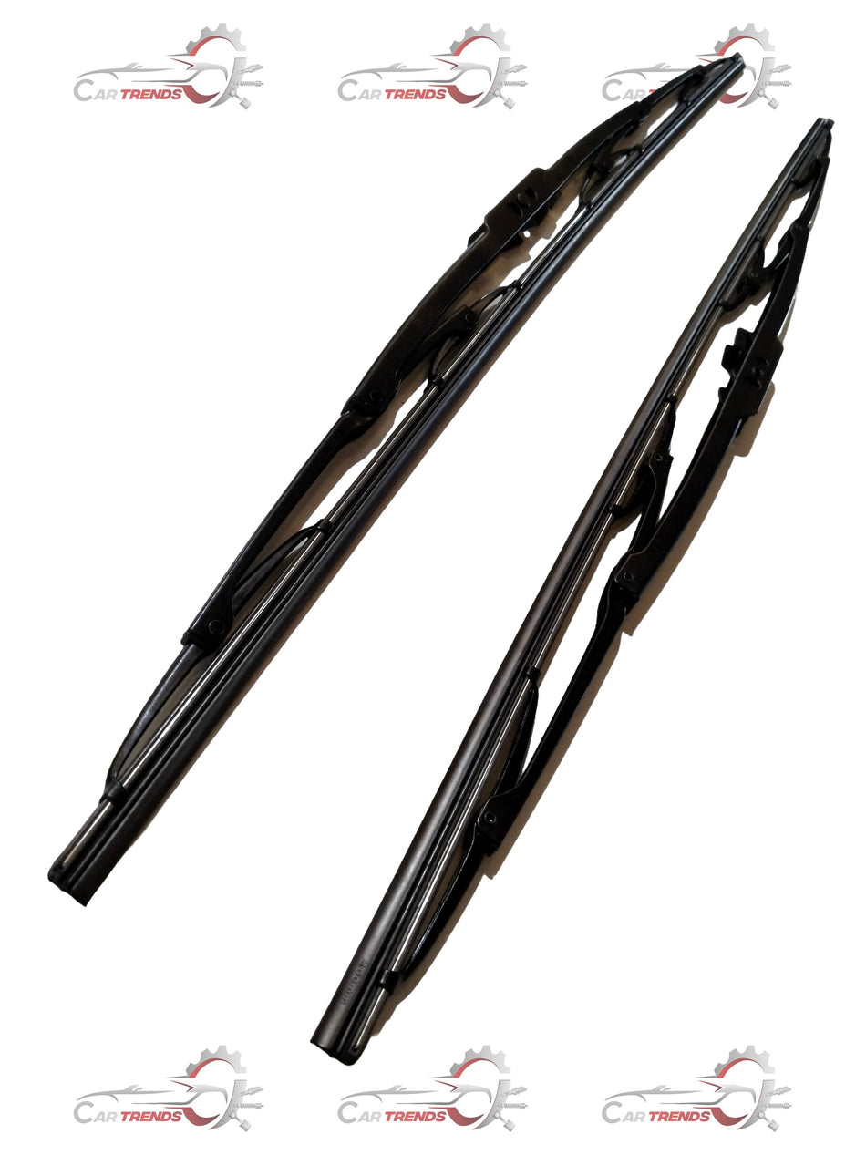 CARTRENDS 24-inch wiper blade for all cars, showing the durable rubber edge and metal frame for clear windshield wiping.