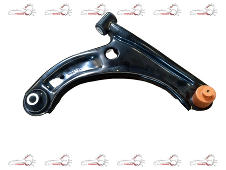 CarTrends right side suspension arm for Baleno 2015-2022 petrol model, showing the spare part with mounting points and metal construction.