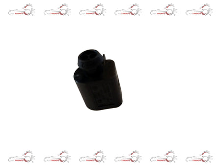 Volkswagen housing for Polo, Vento, Ameo, Taigun models, black plastic exterior part, close-up view