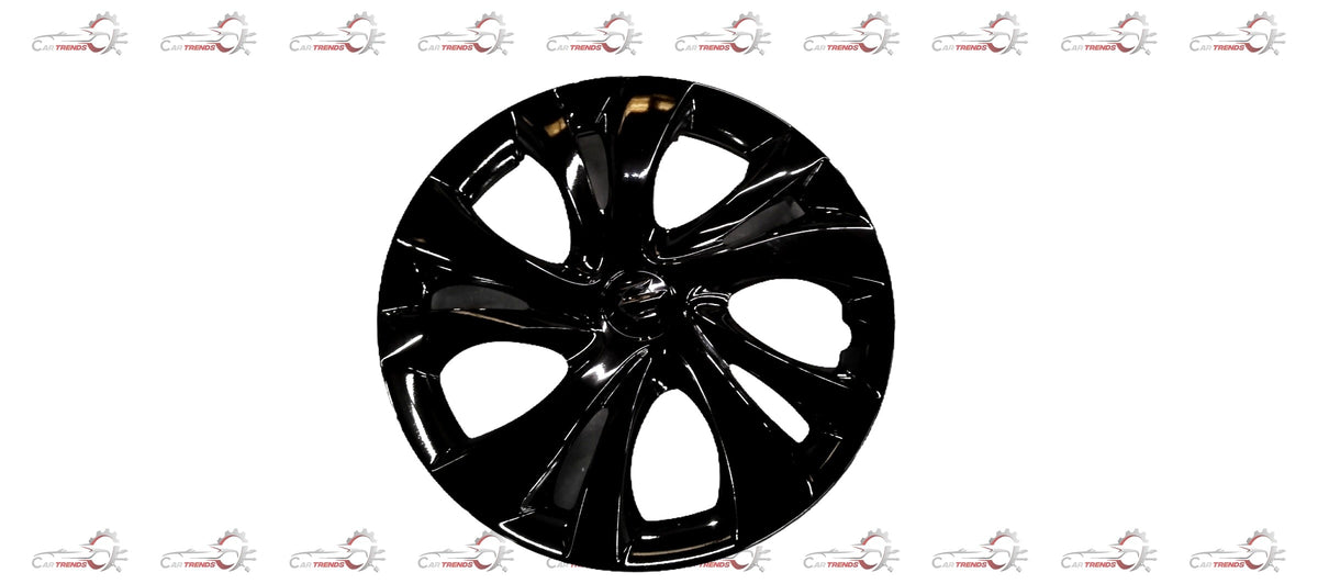 Black wheel cover for Maruti Suzuki vehicle, showcasing a sleek, protective design for car wheels.
