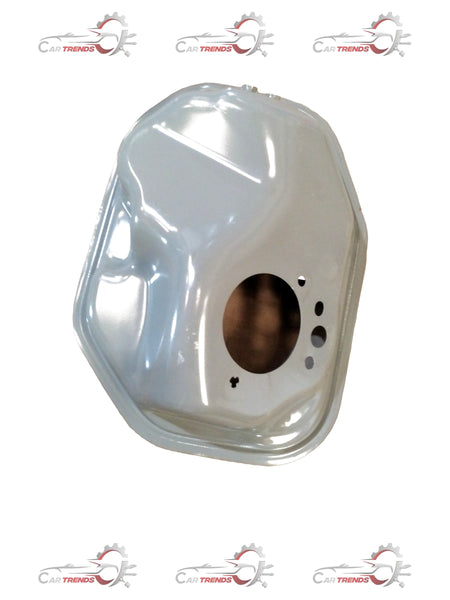 Maruti Suzuki fuel filler box showing the fuel cap area and surrounding body panel in a close-up view.