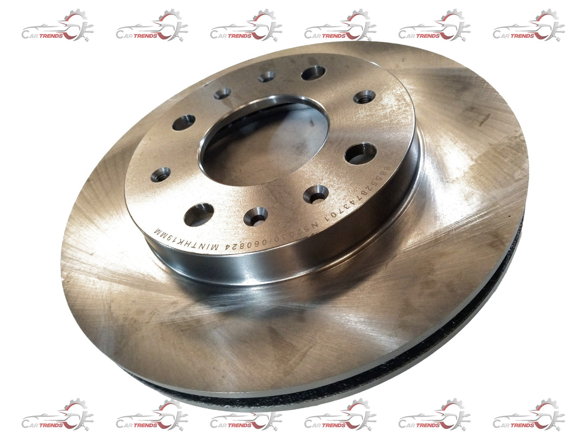 CarTrends front brake disc for Tiago, Tigor, Nexon, Altroz with 21mm thickness, showing the disc's surface and vented design.