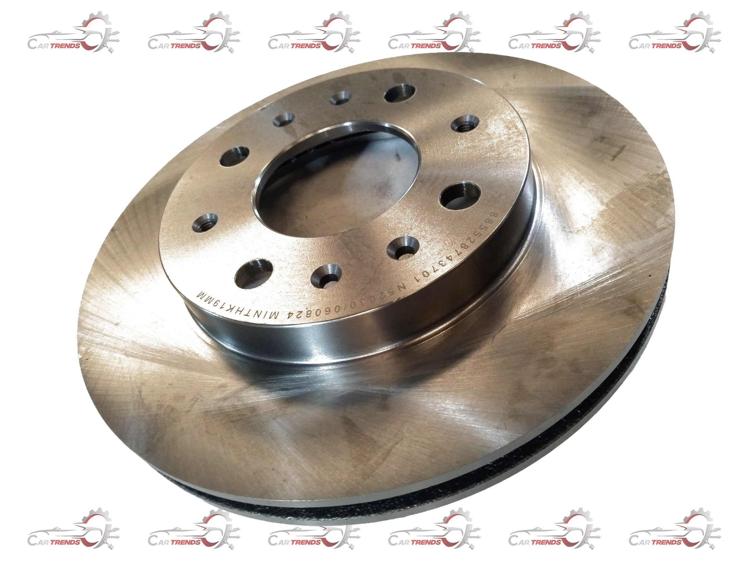 CarTrends front brake disc for Tiago, Tigor, Nexon, Altroz with 21mm thickness, showing the disc's surface and vented design.