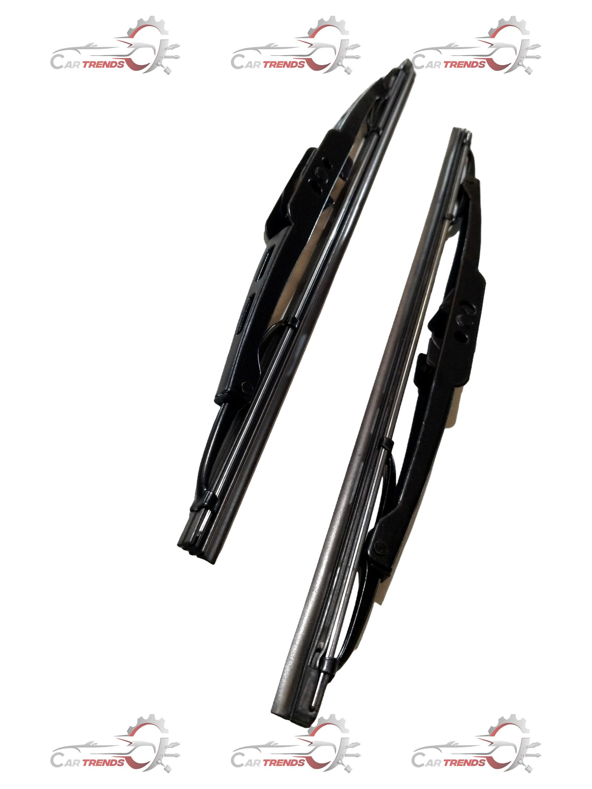 CARTRENDS 12-inch wiper blade for all cars, showing the black rubber blade and metal frame suitable for various vehicle types