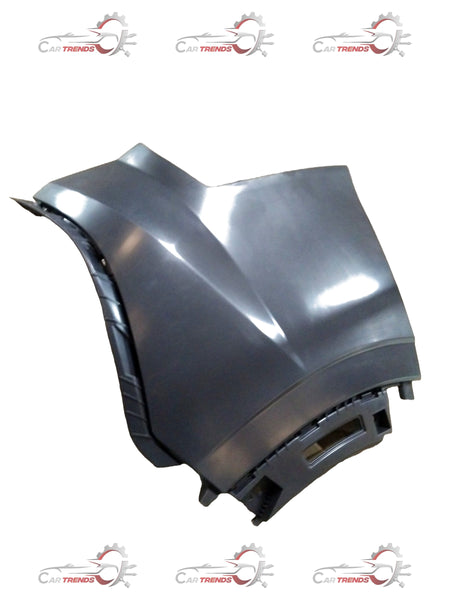 Hyundai Alcazar right rear bumper molding by CarTrends, close-up view showing the textured surface and attachment points.
