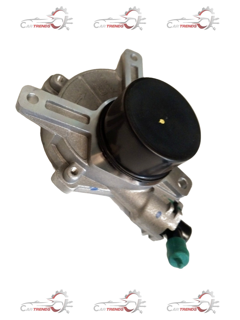 CarTrends Mahindra Supro vacuum pump, automotive part with metal and plastic components, used in vehicle air conditioning systems.