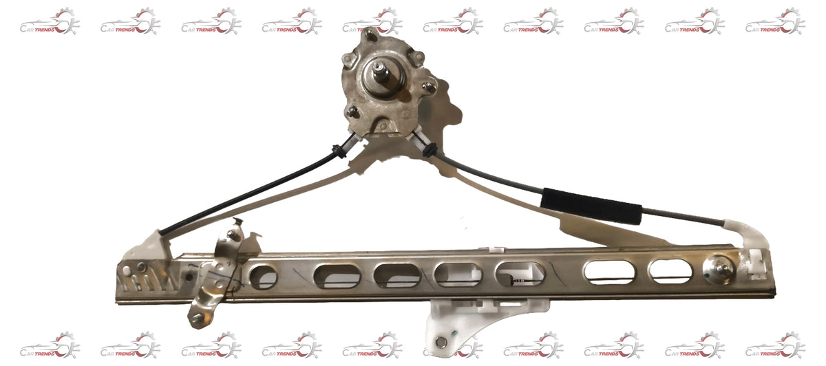 Maruti Suzuki window regulator assembly for left-hand side, showing metal components and mounting points in the image.