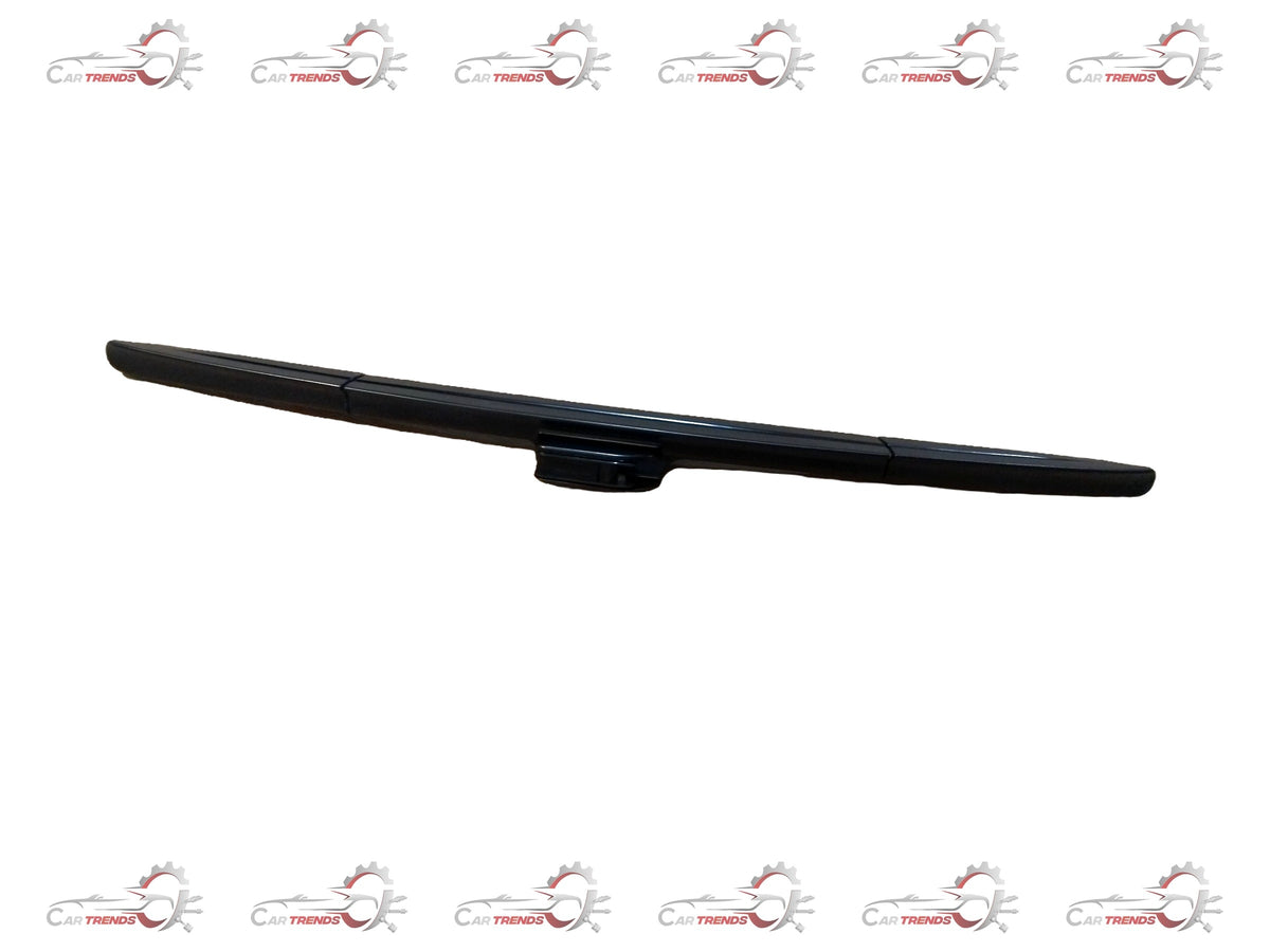 Nissan blade wiper by CarTrends with black rubber blade and metal frame, designed for effective windshield clearing.