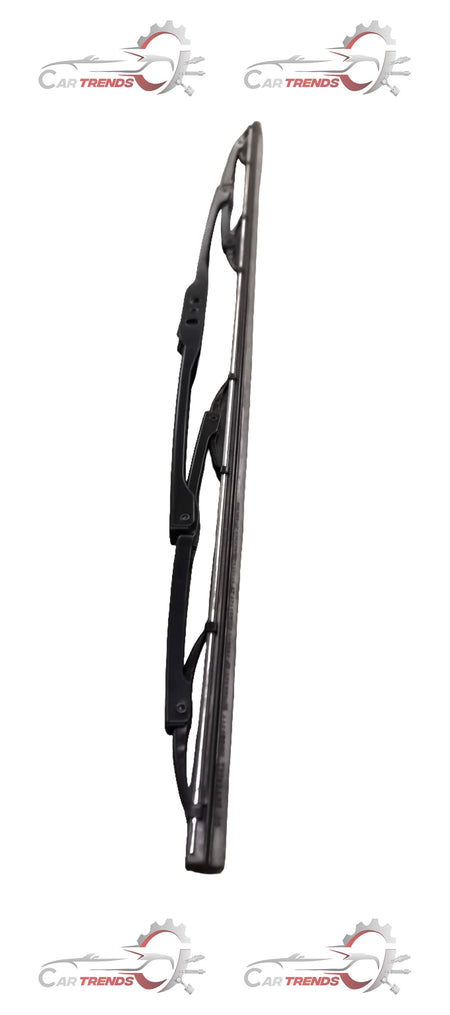 Couzzo 22-inch aftermarket wiper blade with black rubber and metal frame for clear windshield visibility.