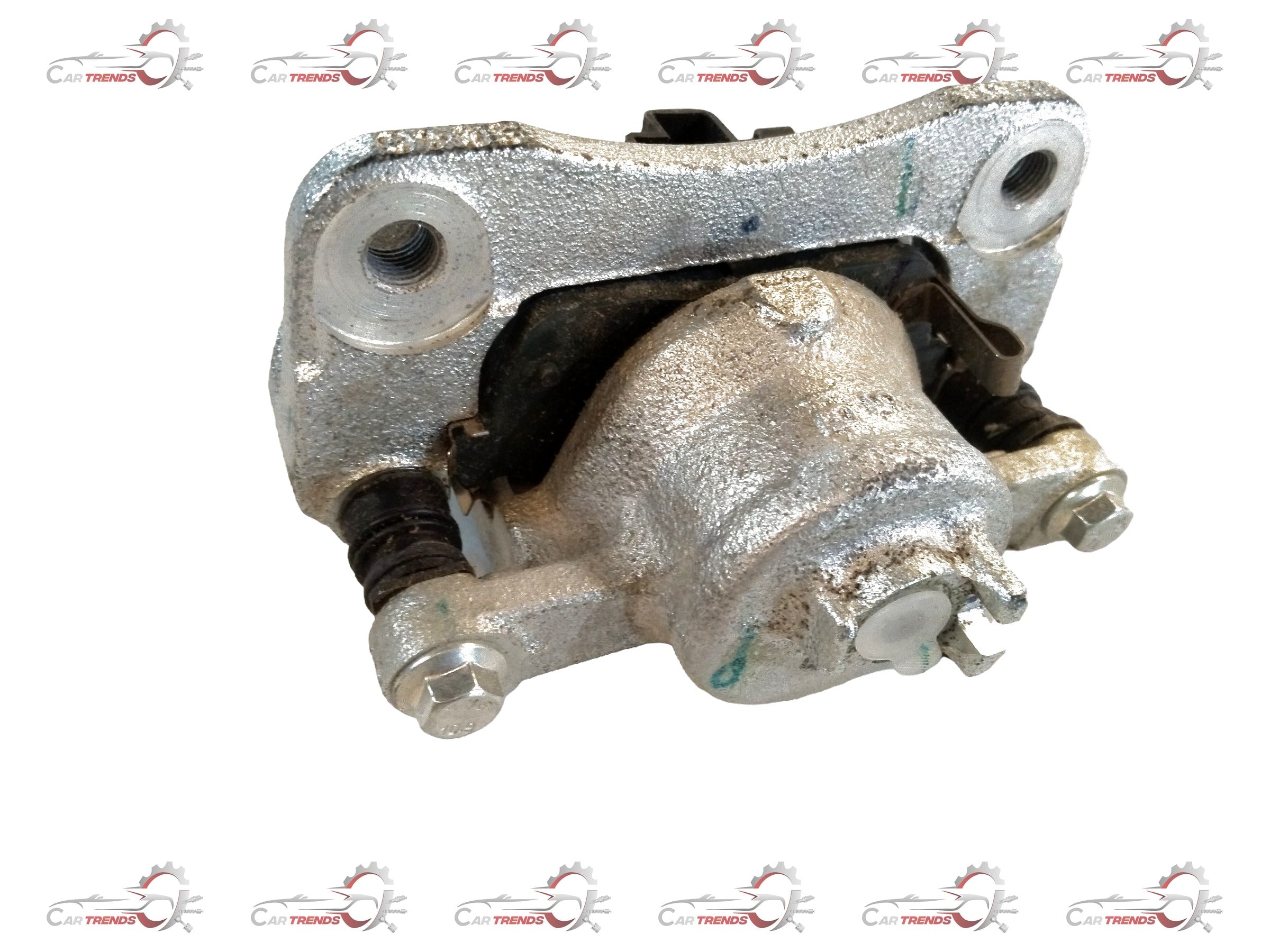 Maruti Suzuki brake caliper for Celerio, left side, CarTrends brand, showing the metallic component with mounting points.