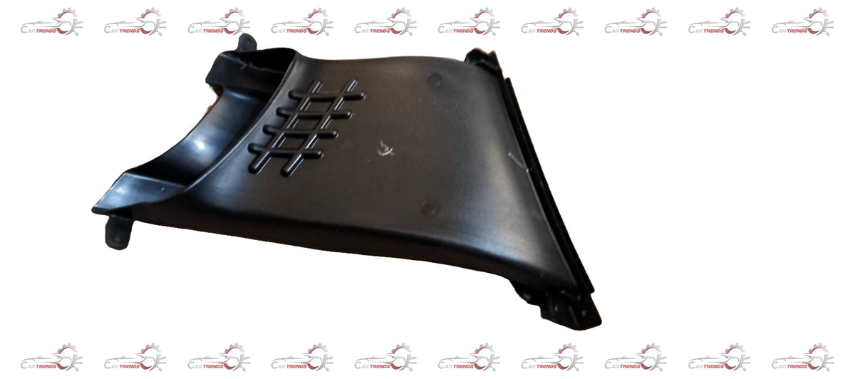 Hyundai Xcent duct air curtain by CarTrends, showing the black plastic air deflector for vehicle interior cooling.