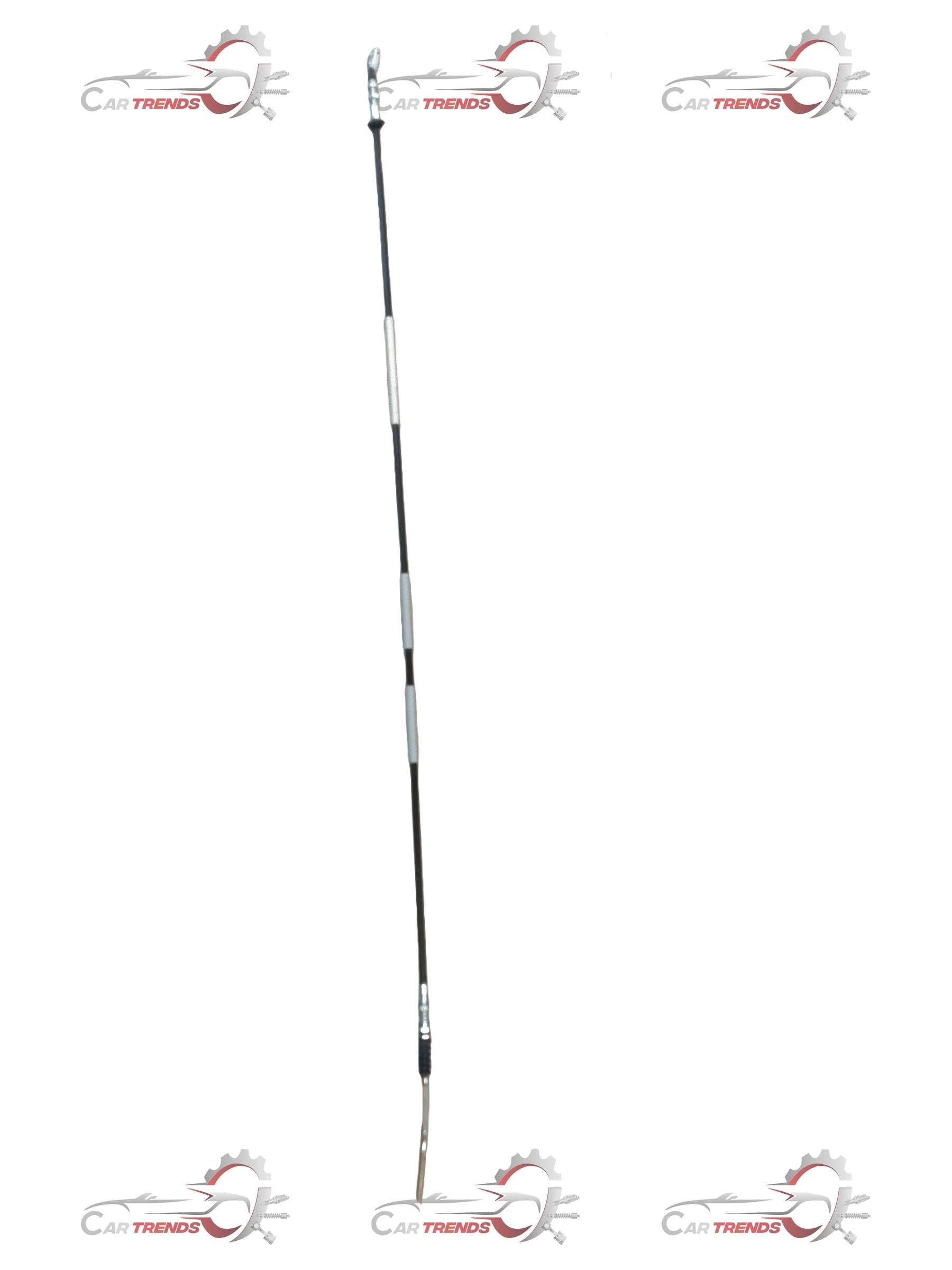 Maruti Suzuki Omni clutch cable showing the black cable with metal connectors for smooth clutch operation.