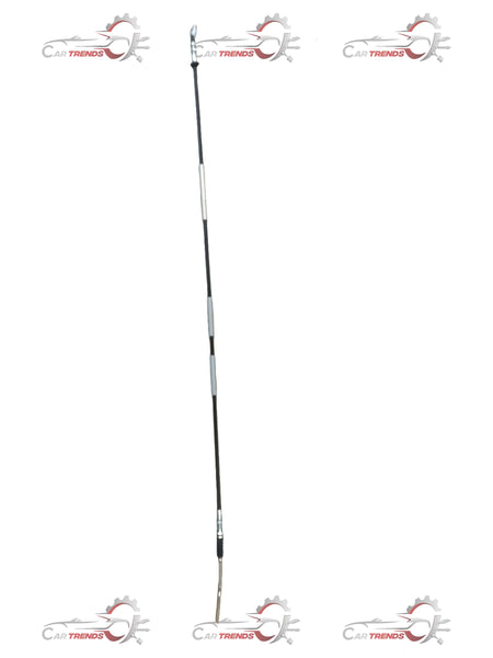 Maruti Suzuki Omni clutch cable showing the black cable with metal connectors for smooth clutch operation.
