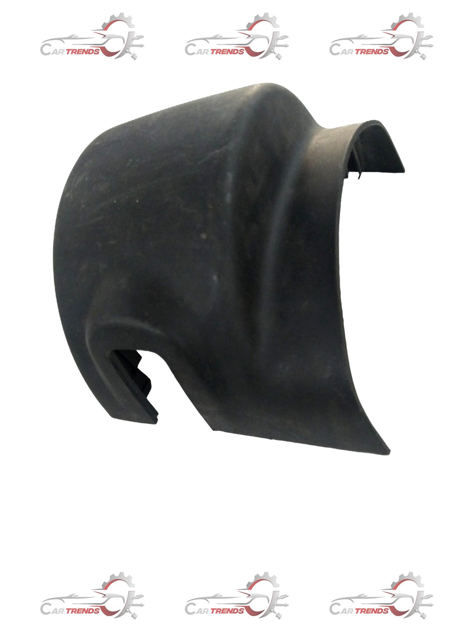 CarTrends Chevrolet Spark lower steering column cover, close-up view of black plastic car part with mounting details.