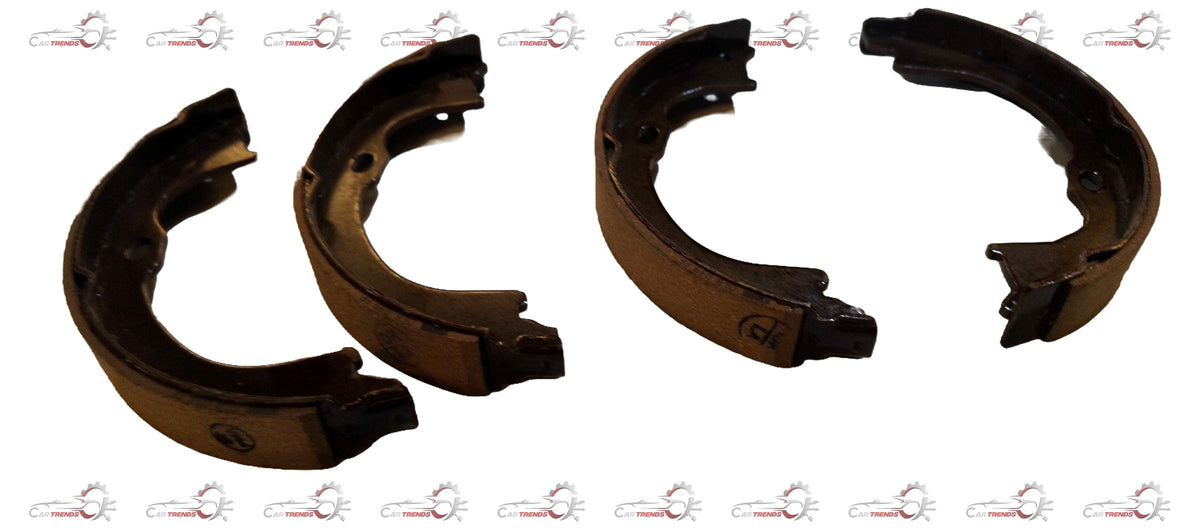 TATA lined shoe assembly kit for rear brake of Tata Hexa and Aria vehicles, showing brake shoe components and hardware.
