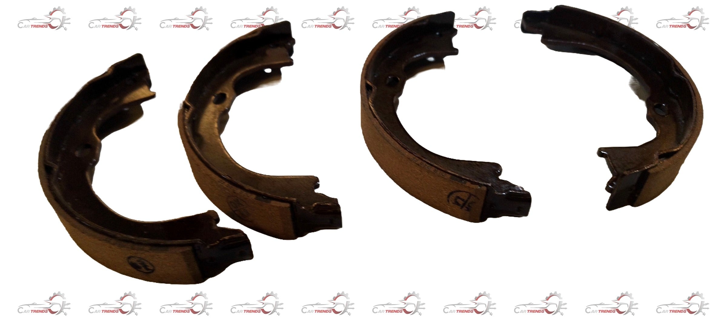 TATA lined shoe assembly kit for rear brake of Tata Hexa and Aria vehicles, showing brake shoe components and hardware.