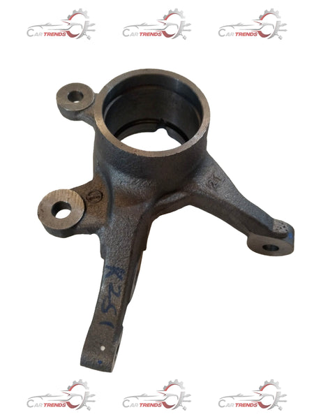 Renault knuckle spindle from CarTrends, showing the metal component with bolt holes and mounting surface for vehicle suspension.