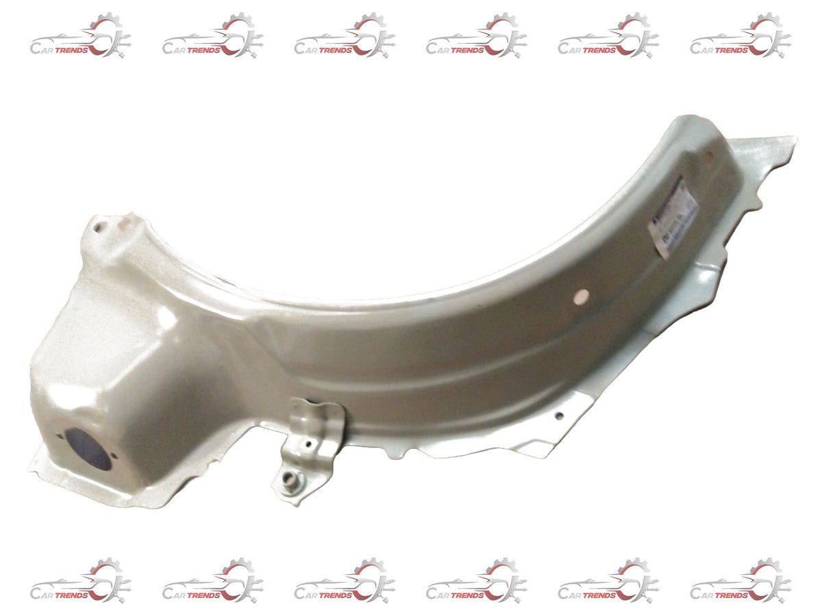 Ritz LH rear panel wheel house outer for car, showing detailed view of the black metal structure and mounting points.