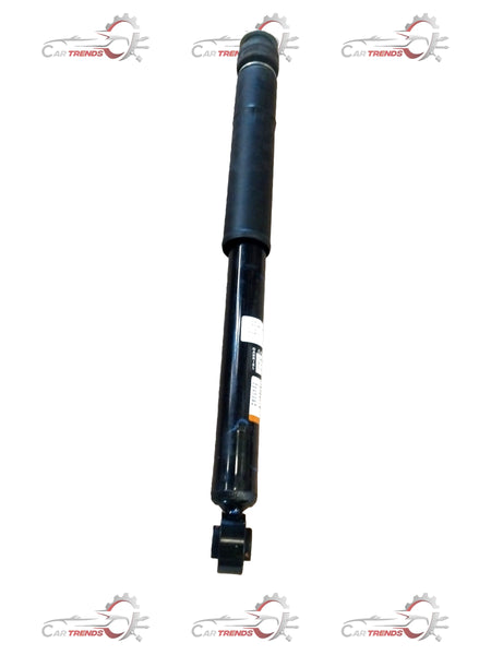 Maruti Suzuki S-Presso rear shocker for all fuel variants, shown on a vehicle with a focus on suspension component.
