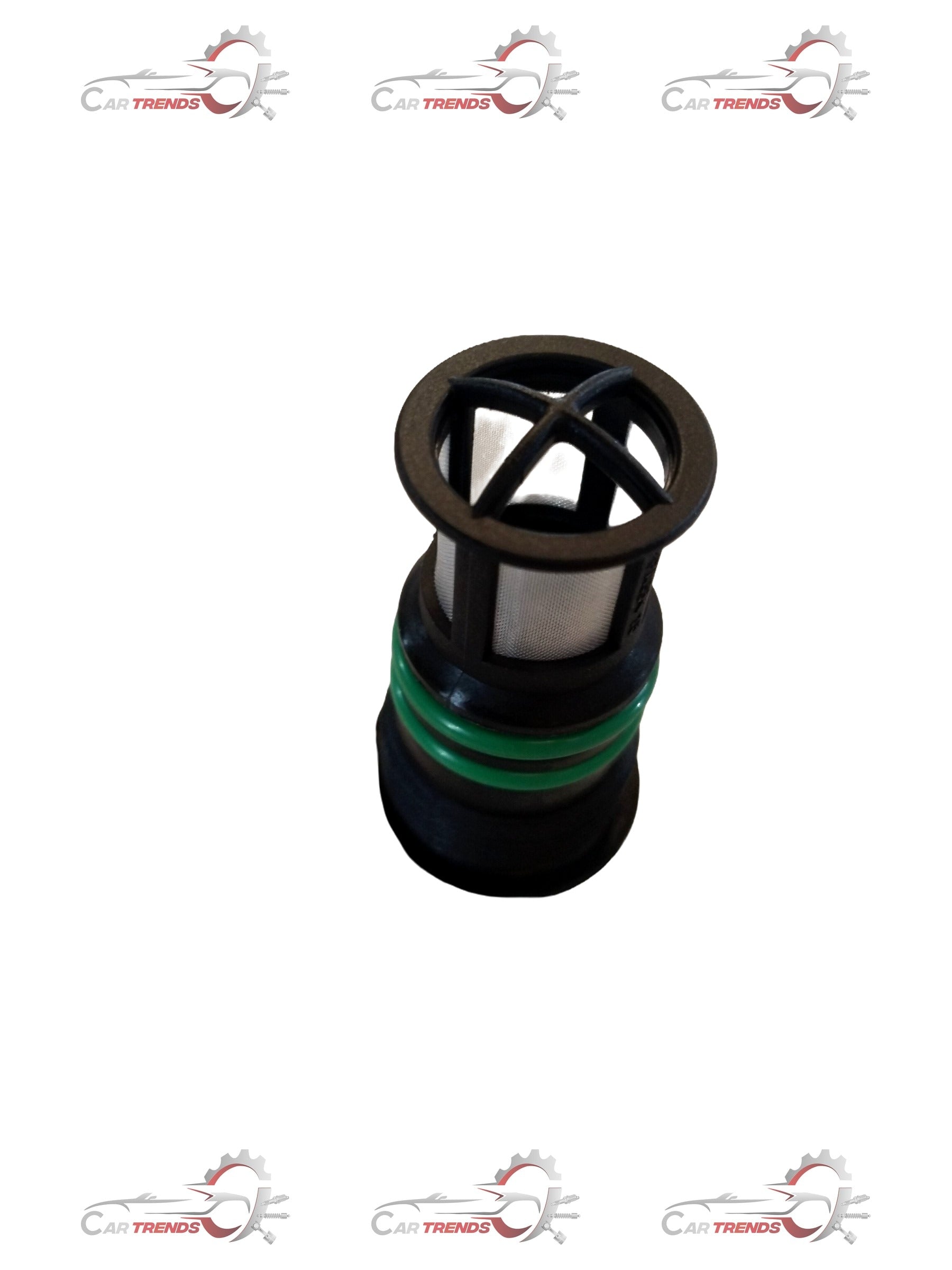 Maruti Suzuki cap assembly for radiator or dryer, showing the plastic component with mounting points and connector details.