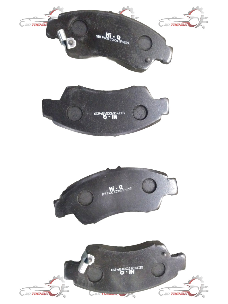 Front brake pad for Honda City 1, 2, and 2 Pet by CarTrends, showing the standard brake pad with metal backing and friction surface.