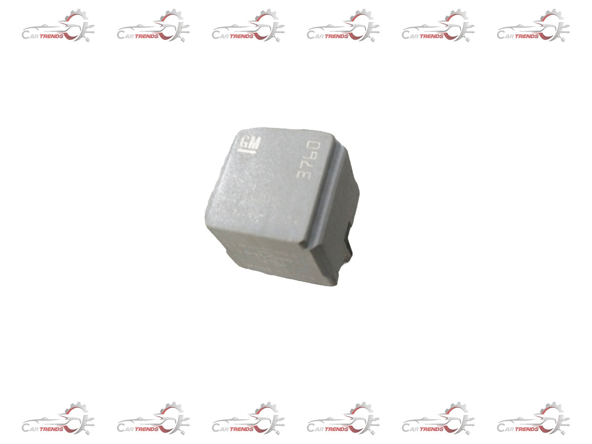 General Motors RELAY ISO HC SPST for Chevrolet Cruze, showing the black plastic relay with metal terminals.