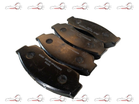 TATA brake pad 885554010108, spare automotive part with metal backing and friction material for vehicle braking system.