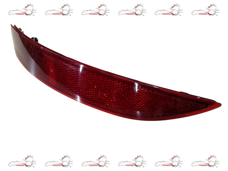 Volkswagen reflector for Polo, Vento, Taigun, Virtus models, showing a close-up of the shiny, reflective surface and mounting edges.