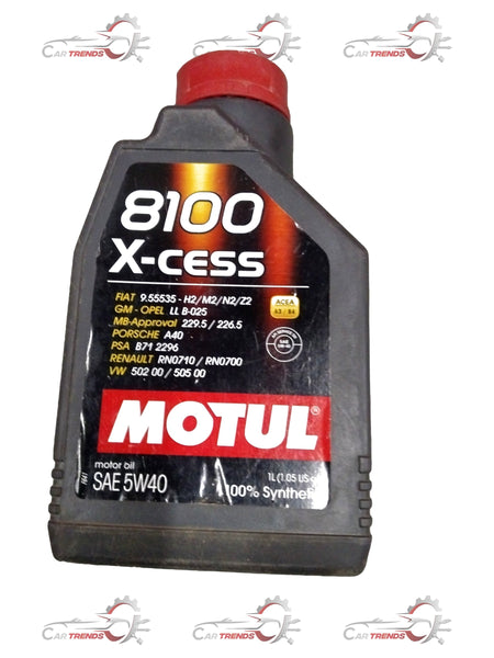 MOTUL ENGINE OIL | PUNCH/ALTROZ/SAFARI/HARRIER | WITH 8100 5W40 1 LITER | #MOTUL81005W401L MOTUL81005W401L - Front view