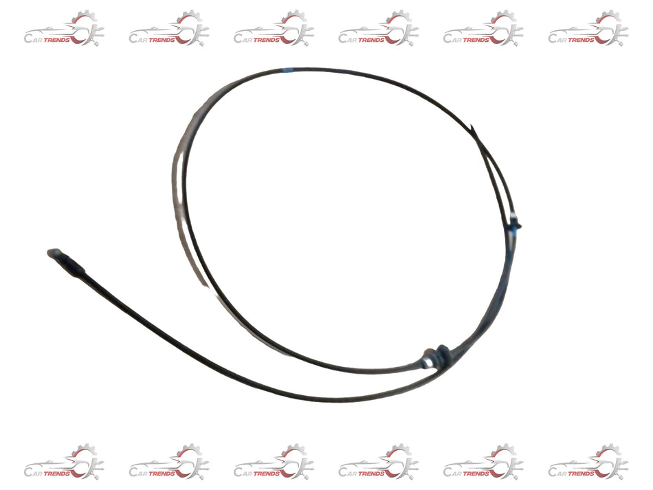 Toyota Bonet Cable Innova, close-up view showing black cable with metal connectors for vehicle interior use.