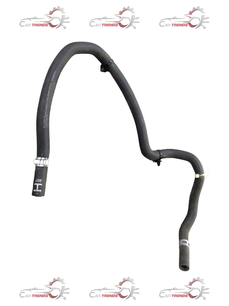 Radiator surge tank outlet hose assembly for Chevrolet Beat engine by General Motors, showing the durable rubber hose connection.