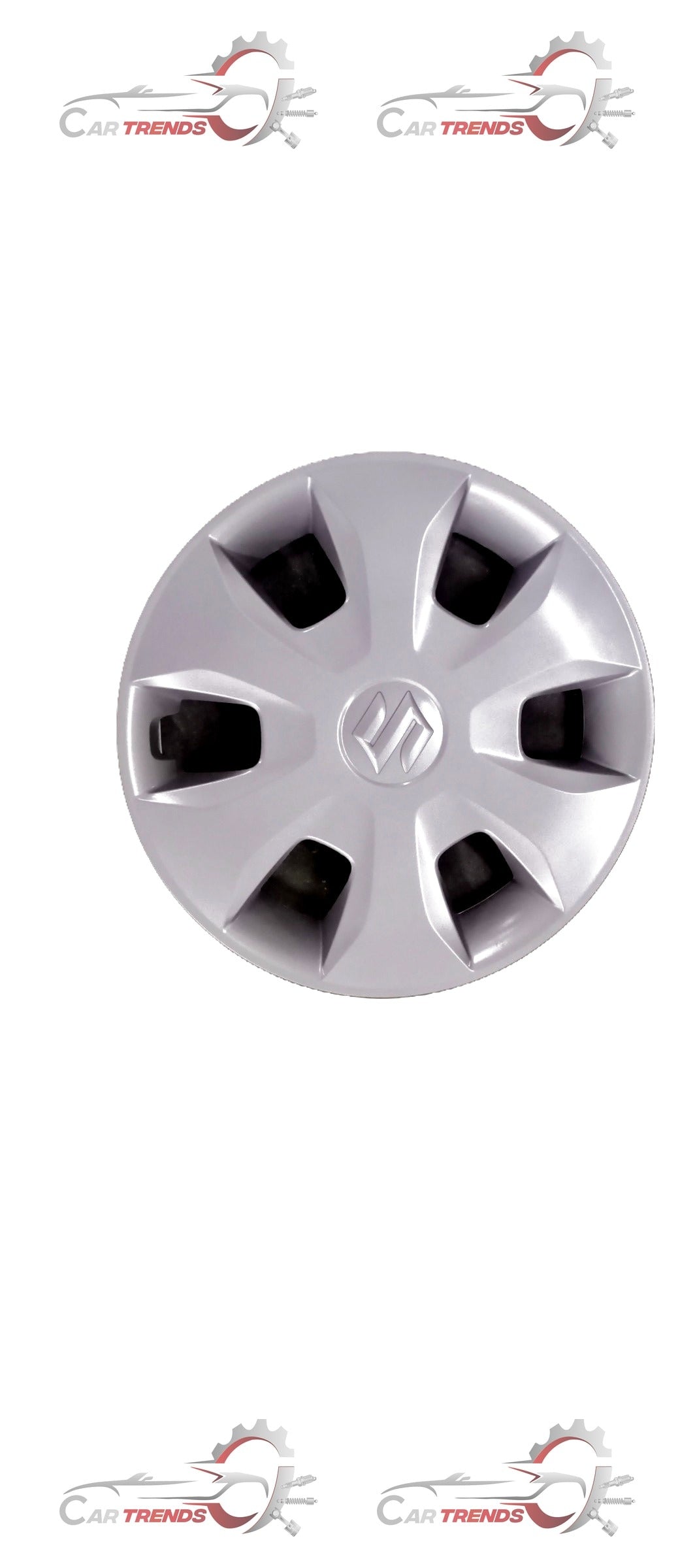 Maruti Suzuki wagonr wheel cover with black and silver design, fitted on a car wheel for protection and style.