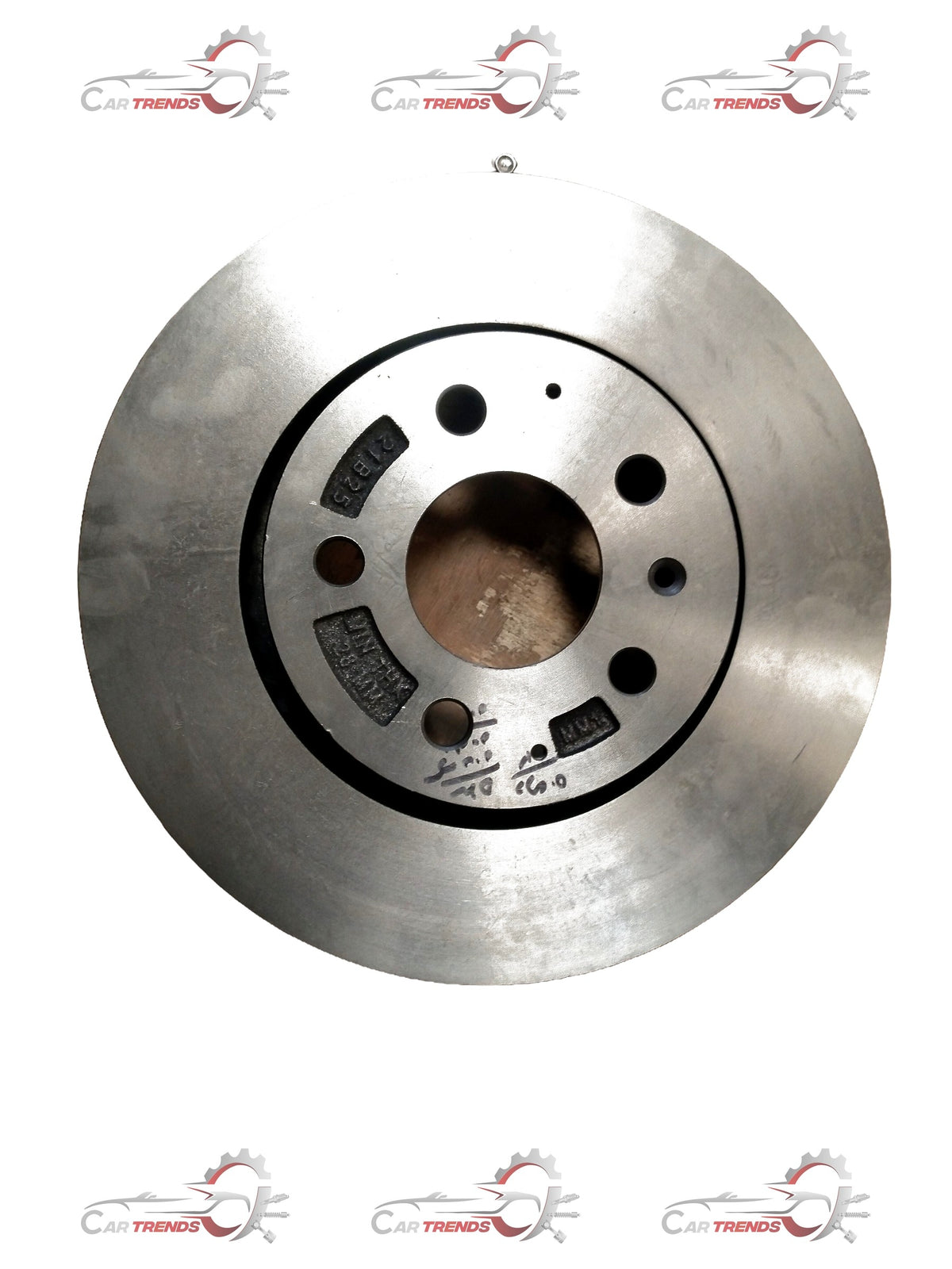 Front brake disc for Mahindra Scorpio, showing the circular metal component with ventilation slots and mounting holes.