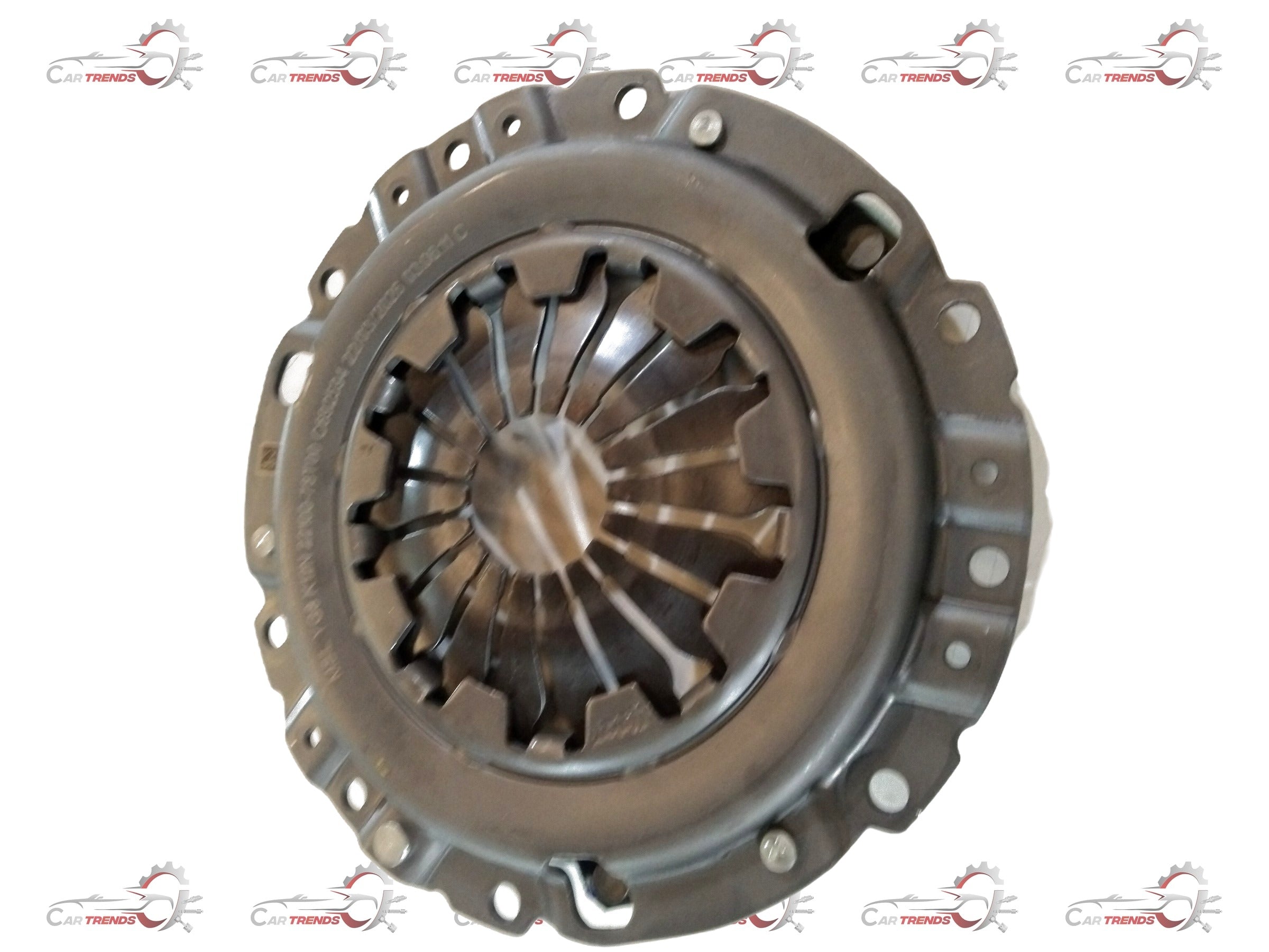 Maruti Suzuki pressure plate for Super Carry vehicle showing the metal component with mounting holes and gear surface.