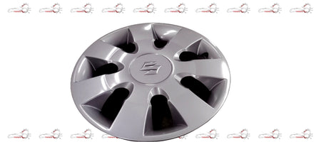 Maruti Suzuki wagonr wheel cover, black and silver design, fitted on a car wheel for protection and style.