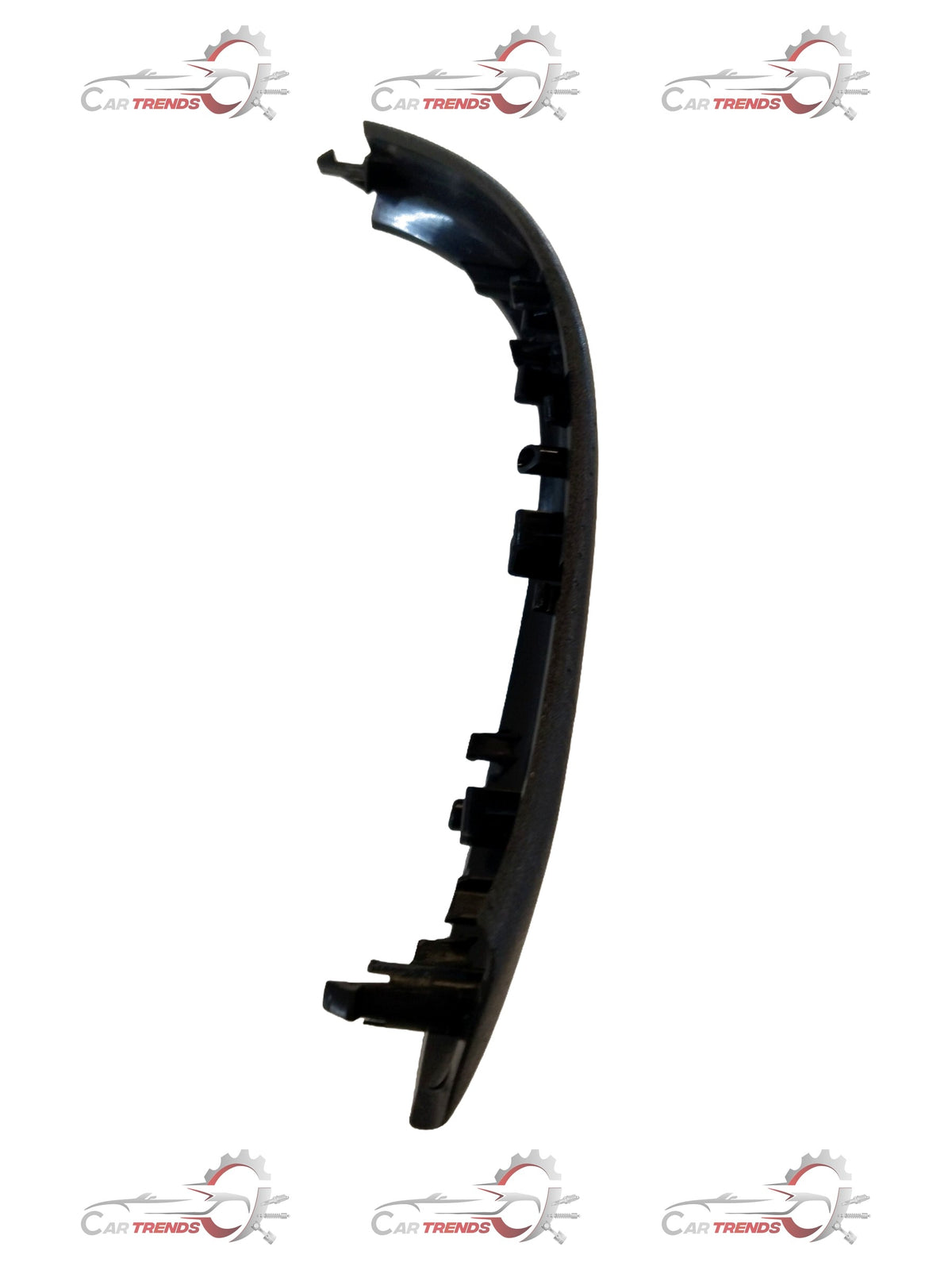 Mahindra Scorpio front left outer door grab handle in black, durable automotive part with textured grip and mounting points.